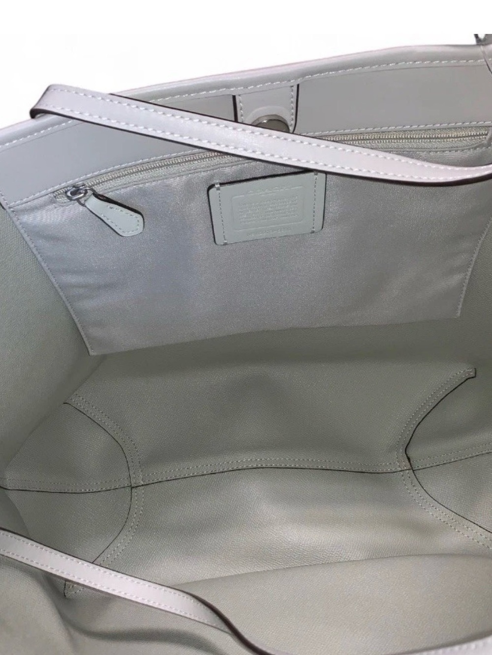 NWT COACH Signature Logo City Large Tote - Khaki Light Sage (WP184) - Picture 9 of 15